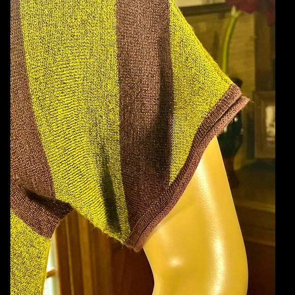 ▪️YOUNG FAB & BROKE▪️ Metallic Chevron Mini Dress - Picture 4 of 5